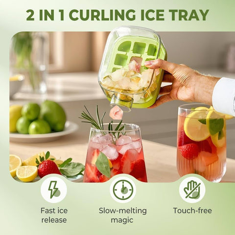 2-in-1 Zero Touch Ice Cube Bottle