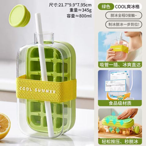 2-in-1 Zero Touch Ice Cube Bottle