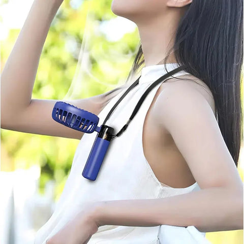 Foldable USB Neck Hanging Fan